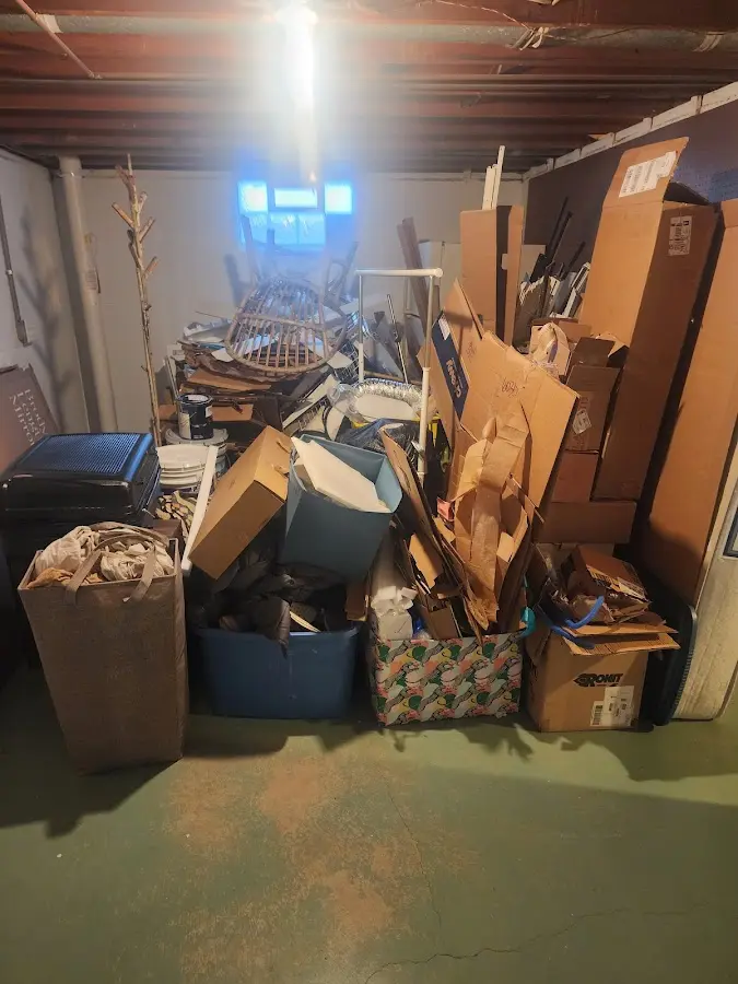 Roll-off dumpster container at job site for Yard Waste Dumpster Rental in Oasis